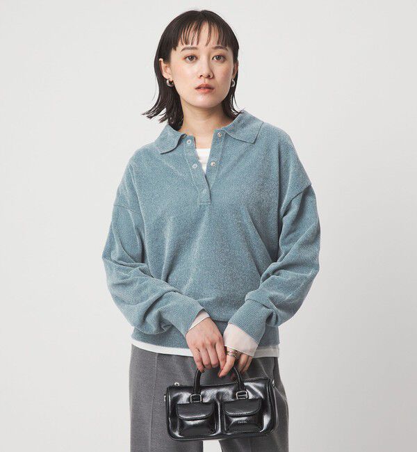 UNITED ARROWS green label relaxing「モールヤーン ポロニット プルオーバー ウォッシャブル」|ニット・セーター|