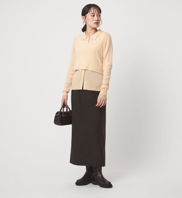 UNITED ARROWS green label relaxing「ポロニット カーディガン &times; ビスチェ ニット セット」|ニット・セーター|