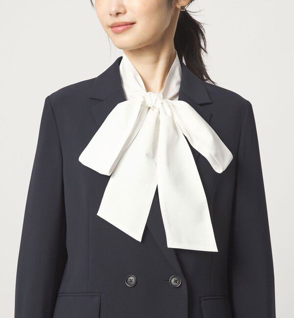 UNITED ARROWS green label relaxing「［size SHORTあり］ボウタイ ギャザー ブラウス」|シャツ・ブラウス|