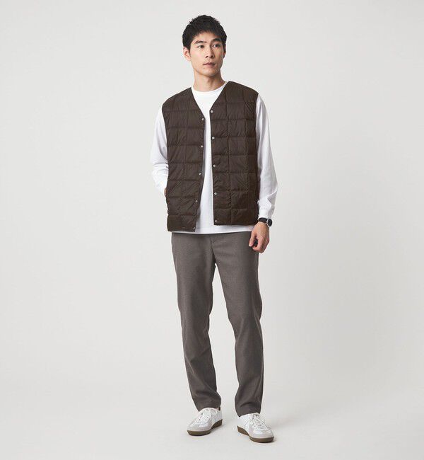 UNITED ARROWS green label relaxing「＜TAION＞Vネック ボタン ベスト」|ダウンベスト・ベスト|