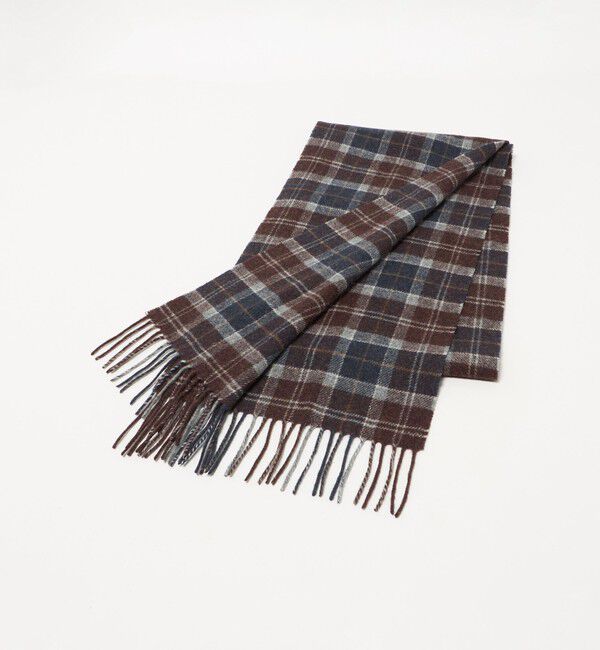 UNITED ARROWS green label relaxing「＜Barbour＞タータンチェック マフラー」|マフラー|DK.BROWN