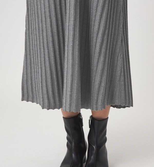 UNITED ARROWS green label relaxing「フィット＆フレア 襟付き ニット ワンピース」|ワンピース|