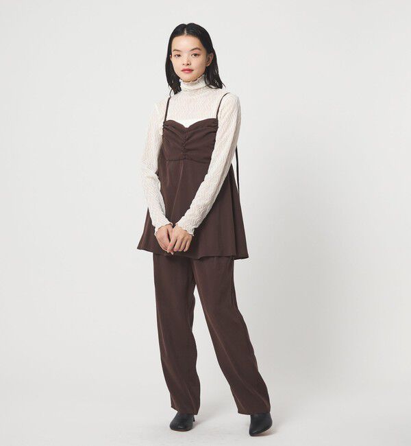 EMMEL REFINES「＜EMMEL REFINES＞EM レイヤード キャミ サロペット」|オールインワン|