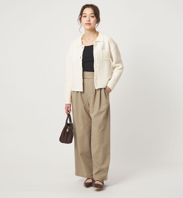 UNITED ARROWS green label relaxing「ブークレ ポロニット カーディガン ウォッシャブル」|カーディガン|