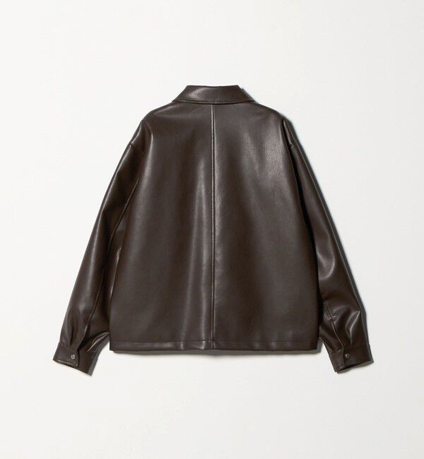 UNITED ARROWS green label relaxing「レザーライク ジップ ブルゾン」|ブルゾン・スタジャン|