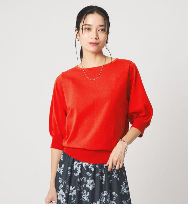 UNITED ARROWS green label relaxing「HIYOKE フォルム スリーブ プルオーバー ニット」|ニット・セーター|