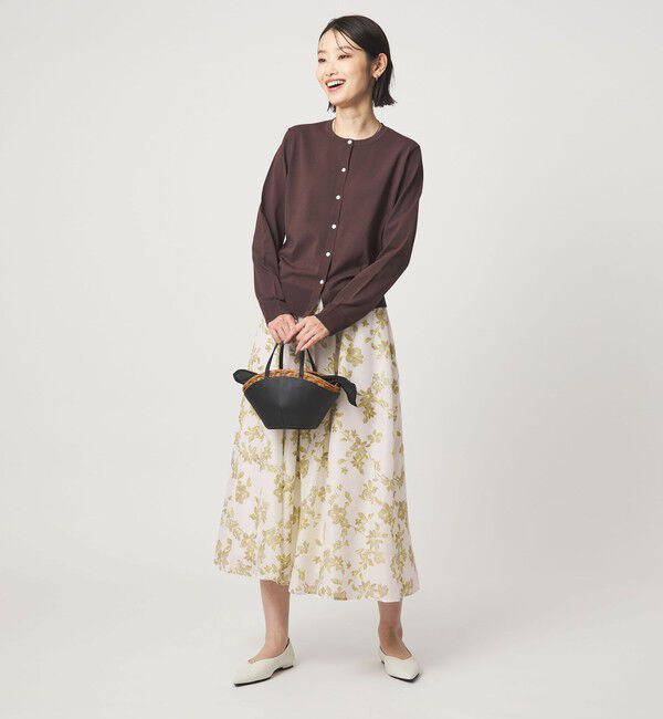 UNITED ARROWS green label relaxing「フラワー プリント スカート」|フレア|