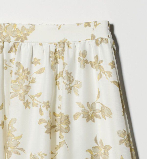 UNITED ARROWS green label relaxing「フラワー プリント スカート」|フレア|