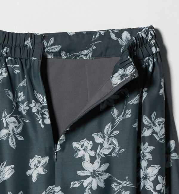 UNITED ARROWS green label relaxing「フラワー プリント スカート」|フレア|