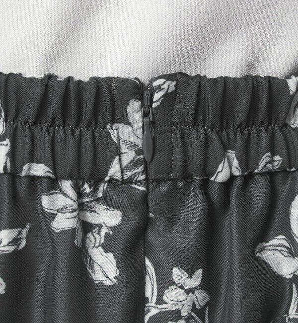 UNITED ARROWS green label relaxing「フラワー プリント スカート」|フレア|