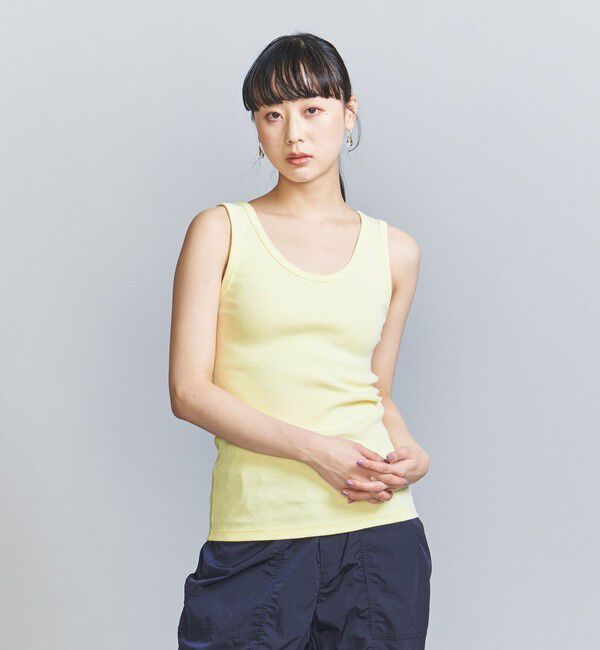 BEAUTY&YOUTH UNITED ARROWS「コットンブレンド テレコ タンクトップ」|タンクトップ|YELLOW