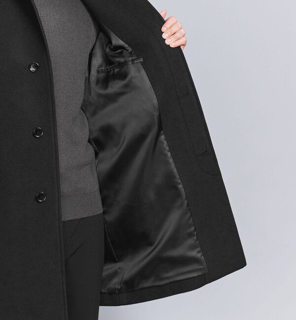 BEAUTY&YOUTH UNITED ARROWS「【WEB限定 WARDROBE SMART】PE メルトン バルカラーコート」|ステンカラーコート|