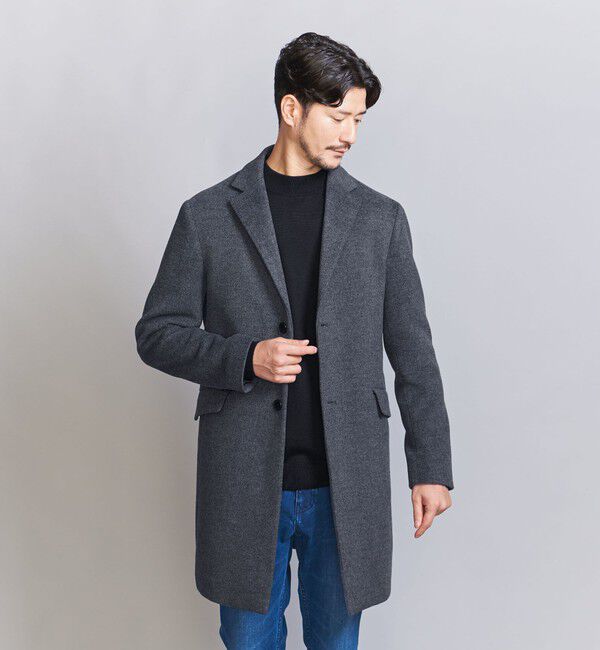 BEAUTY&YOUTH UNITED ARROWS「【WEB限定 WARDROBE SMART】PE メルトン チェスターコート」|チェスターコート|