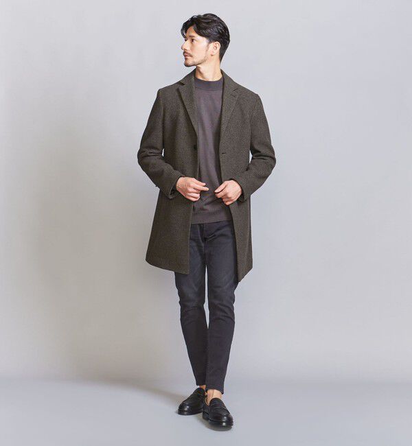 BEAUTY&YOUTH UNITED ARROWS「【WEB限定 WARDROBE SMART】PE メルトン チェスターコート」|チェスターコート|