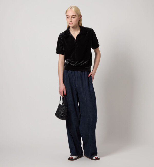 STEVEN ALAN「＜Steven Alan＞ベロア スキッパー ネック プルオーバー」|Tシャツ・カットソー|