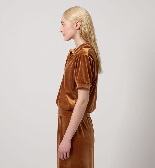 STEVEN ALAN「＜Steven Alan＞ベロア スキッパー ネック プルオーバー」|Tシャツ・カットソー|