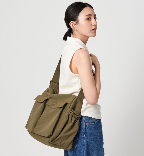 BEAUTY&YOUTH UNITED ARROWS「フロント ダブルポケット ビッグ ショルダーバッグ」|ショルダー・メッセンジャー|