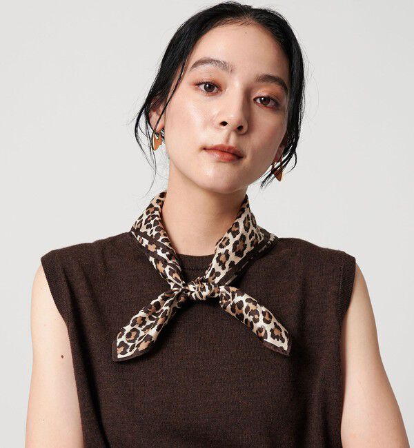 BEAUTY&YOUTH UNITED ARROWS「シルク レオパード スカーフ」|バンダナ・スカーフ|