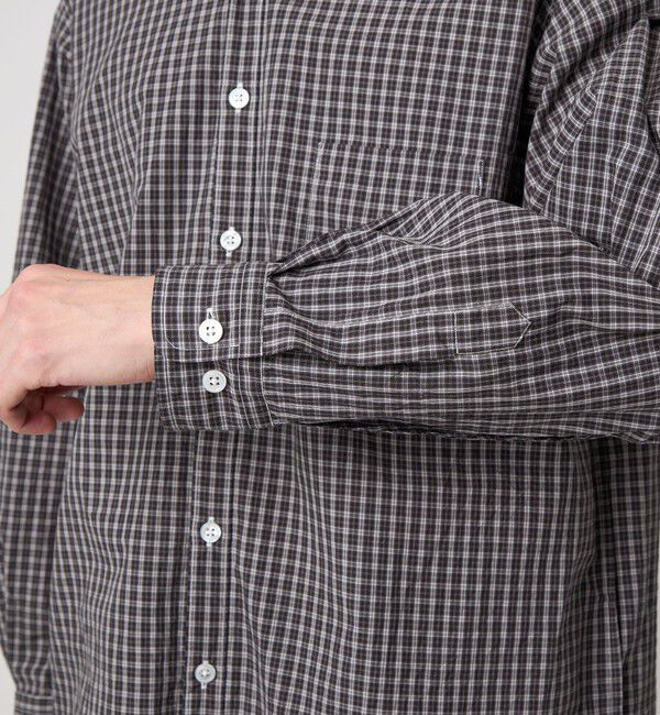 STEVEN ALAN「＜Steven Alan＞ スモーキー チェック リバースシーム シャツ LOOSE」|シャツ・ブラウス|