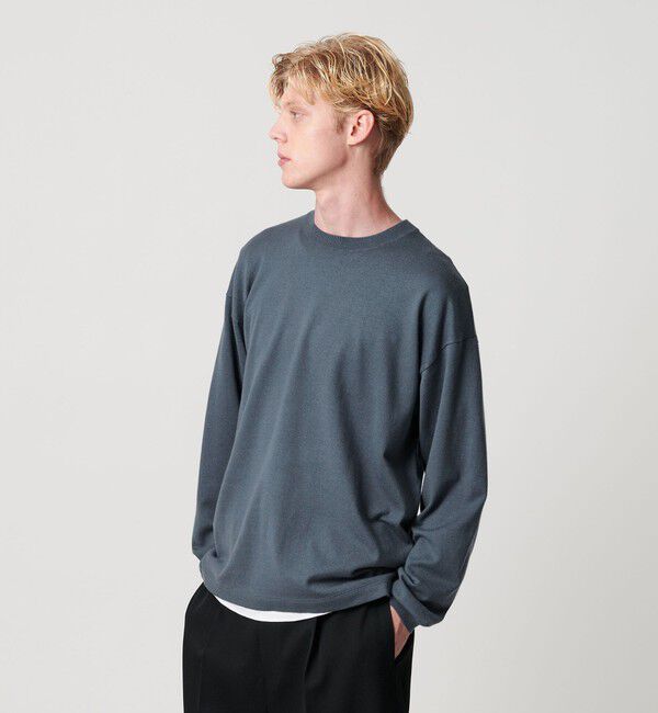 BEAUTY&YOUTH UNITED ARROWS「コットン カシミヤ ブレンド ロングスリーブ Tシャツ」|ニット・セーター|