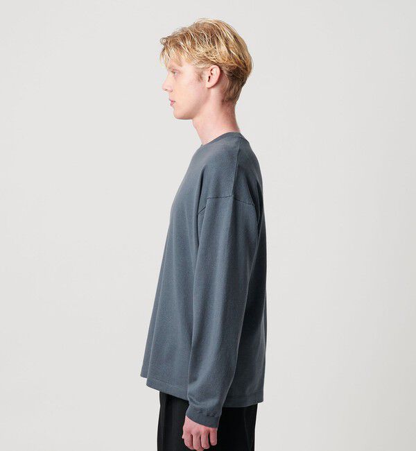 BEAUTY&YOUTH UNITED ARROWS「コットン カシミヤ ブレンド ロングスリーブ Tシャツ」|ニット・セーター|