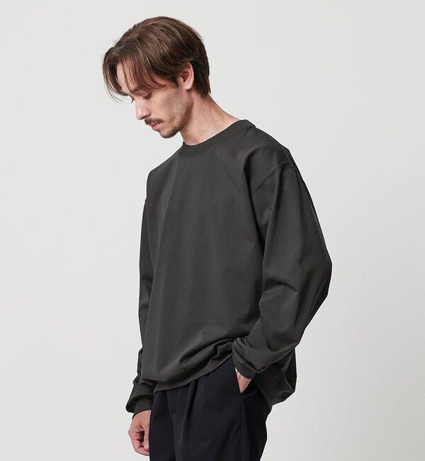 BEAUTY&YOUTH UNITED ARROWS「ファイン グロッシー コットン スウェットTシャツ」|Tシャツ・カットソー|DK.GREEN