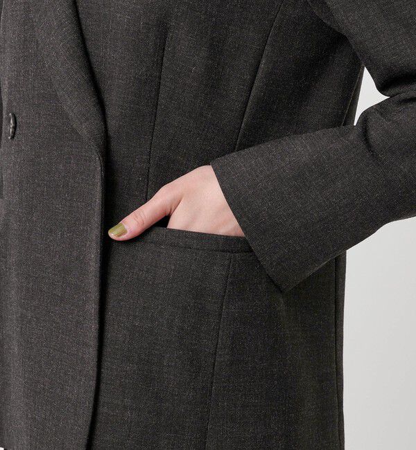 BEAUTY&YOUTH UNITED ARROWS「【WEB限定 Wardrobe DAILY MINIMAL】ウールライク メランジダブルジャケット ウォッシャブル」|テーラードジャケット|