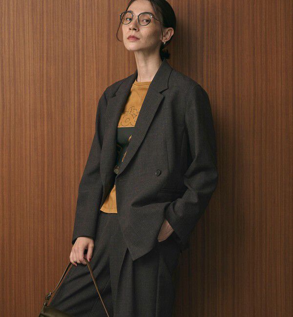 BEAUTY&YOUTH UNITED ARROWS「【WEB限定 Wardrobe DAILY MINIMAL】ウールライク メランジダブルジャケット ウォッシャブル」|テーラードジャケット|
