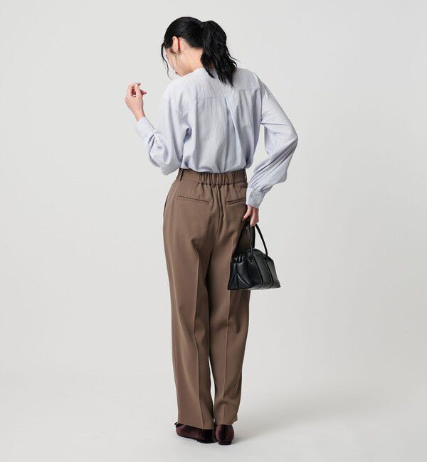 BEAUTY&YOUTH UNITED ARROWS「【WEB限定 Wardrobe DAILY MINIMAL】フリル Vネックブラウス ウォッシャブル」|シャツ・ブラウス|