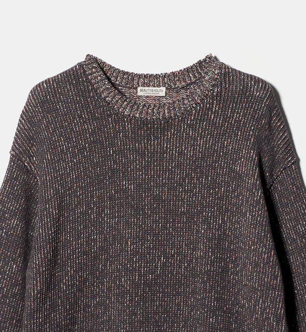 BEAUTY&YOUTH UNITED ARROWS「VIBRENT ブレンド コットン クルーネック ニット」|ニット・セーター|