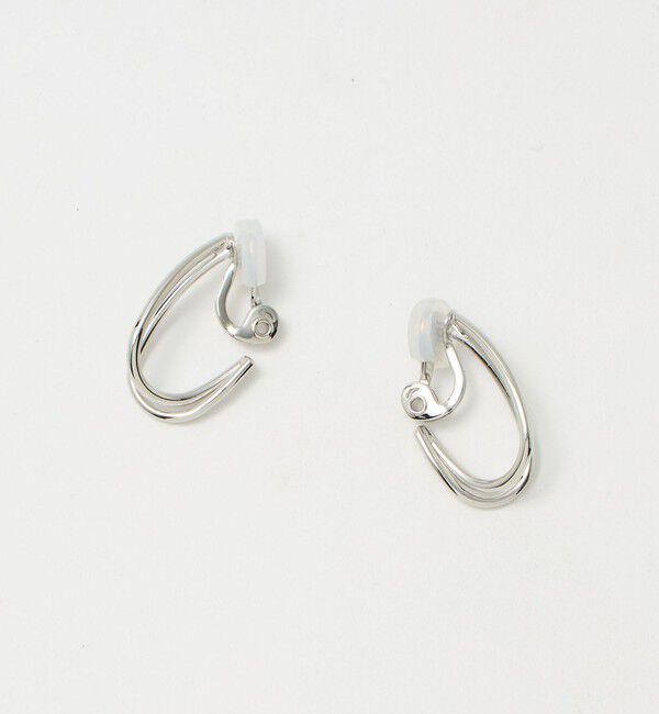BEAUTY&YOUTH UNITED ARROWS「メタル 2ライン イヤリング」|イヤリング|SILVER