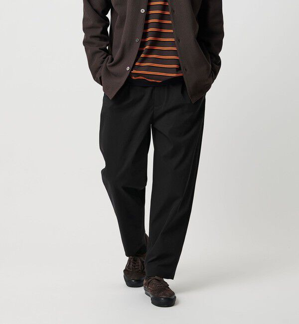 BEAUTY&YOUTH UNITED ARROWS「ユーティリティ1P TP リラックス イージーパンツ 撥水機能 ストレッチ」|チノ|BLACK