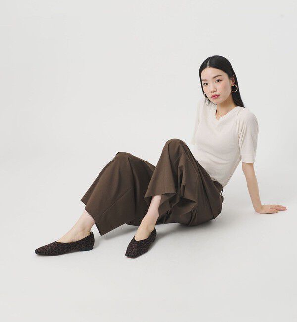 BEAUTY&YOUTH UNITED ARROWS「Vカット レオパード フラットシューズ」|バレエシューズ|