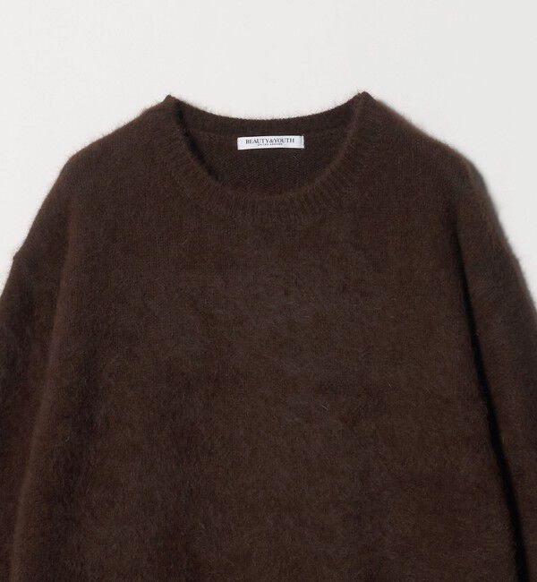 BEAUTY&YOUTH UNITED ARROWS「フォックスカシミヤブレンド クルーネックニットプルオーバー」|ニット・セーター|