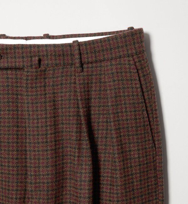 STEVEN ALAN「＜Steven Alan＞ ブリティッシュチェック インツープリーツ ドレス トラウザーズ」|スラックス|