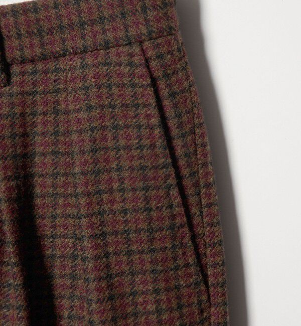 STEVEN ALAN「＜Steven Alan＞ ブリティッシュチェック インツープリーツ ドレス トラウザーズ」|スラックス|