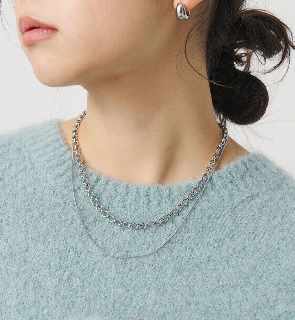 BEAUTY&YOUTH UNITED ARROWS「2セット メタル ネックレス 4WAY」|ネックレス|SILVER
