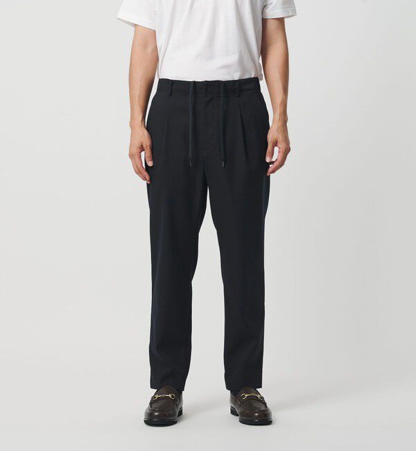 BEAUTY&YOUTH UNITED ARROWS「エコフルフラン 1プリーツ テーパード パンツ NO.5 セットアップ対応」|チノ|