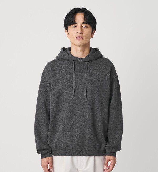 BEAUTY&YOUTH UNITED ARROWS「ミラノリブ ニット スウェットパーカー」|ニット・セーター|