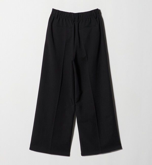 BEAUTY&YOUTH UNITED ARROWS「【WEB限定 Wardrobe DAILY MINIMAL】ウールライク ランダムタック ワイドパンツ ウォッシャブル」|スラックス|