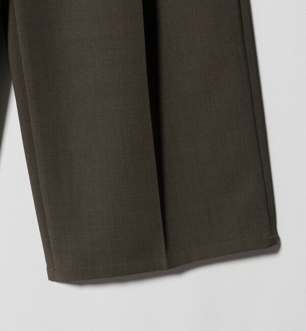 BEAUTY&YOUTH UNITED ARROWS「【WEB限定 Wardrobe DAILY MINIMAL】ウールライク ランダムタック ワイドパンツ ウォッシャブル」|スラックス|