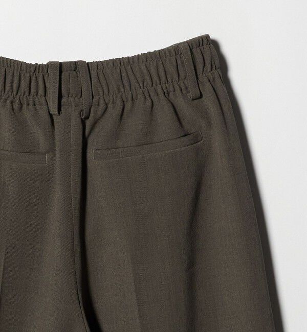 BEAUTY&YOUTH UNITED ARROWS「【WEB限定 Wardrobe DAILY MINIMAL】ウールライク ランダムタック ワイドパンツ ウォッシャブル」|スラックス|