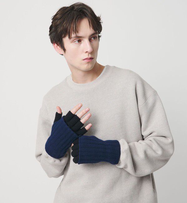 BEAUTY&YOUTH UNITED ARROWS「＜SANTACANA＞フィンガーレス グローブ」|手袋|BLACK