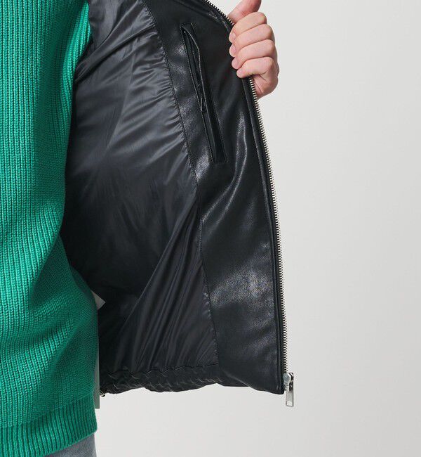 MONKEY TIME「レザーライク ダウン ジャケット」|その他|