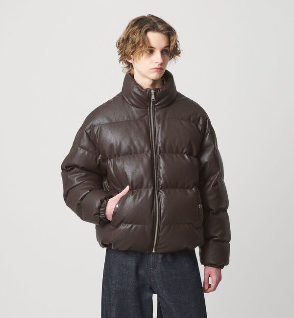 MONKEY TIME「レザーライク ダウン ジャケット」|その他|