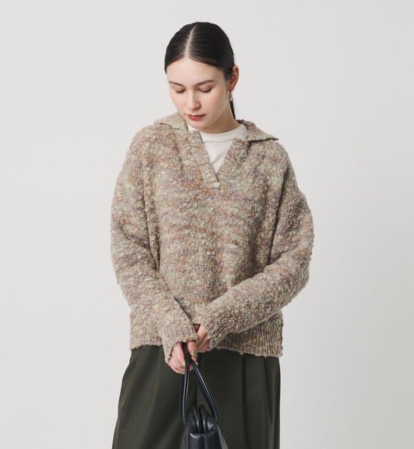 BEAUTY&YOUTH UNITED ARROWS「スラブヤーン スキッパー ニットプルオーバー」|ニット・セーター|