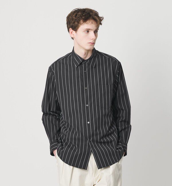 BEAUTY&YOUTH UNITED ARROWS「HI-LINE 120/2 ブロード レギュラー シャツ FORM型」|シャツ・ブラウス|BLACK