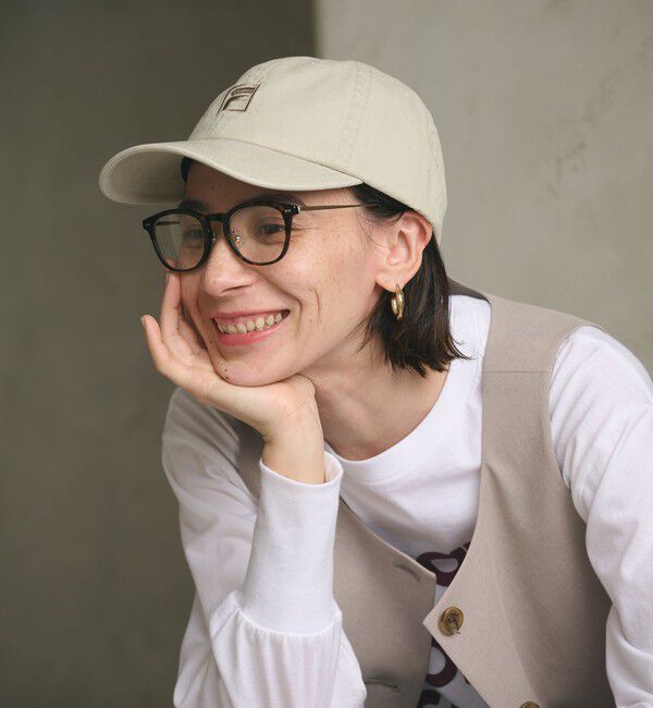 BEAUTY&YOUTH UNITED ARROWS「【別注】＜FILA＞コットン ウォッシュ ロゴ キャップ」|キャップ・キャスケット|