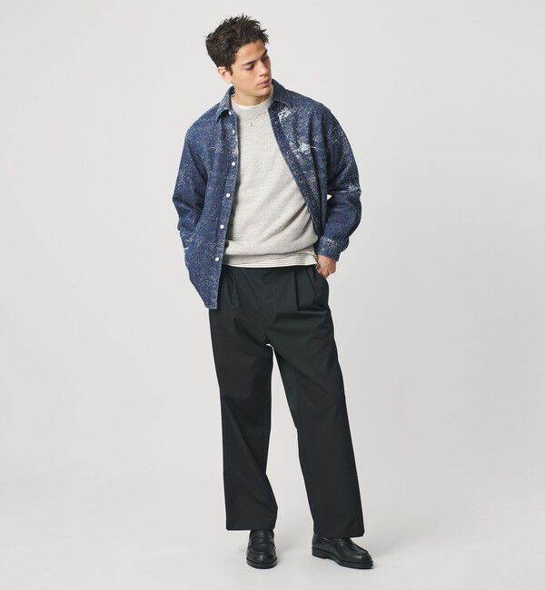 BEAUTY&YOUTH UNITED ARROWS「ジャガード デニム レギュラー シャツ FORM型 ver2」|シャツ・ブラウス|