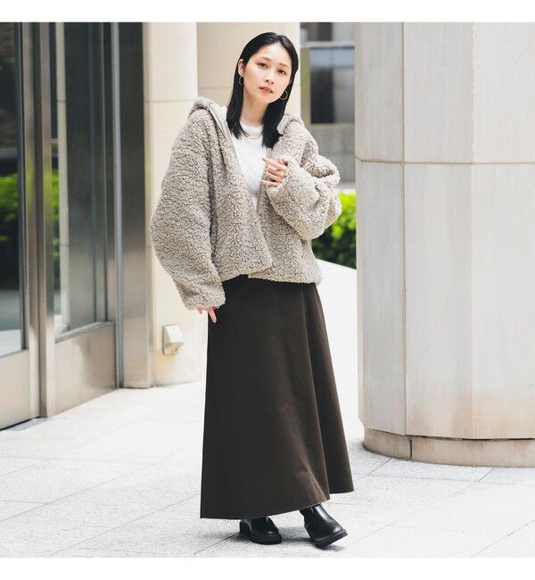 Demi-Luxe BEAMS 「【WEB限定】TATRAS / IPAMA ボア フードジャケット」|ブルゾン・スタジャン|